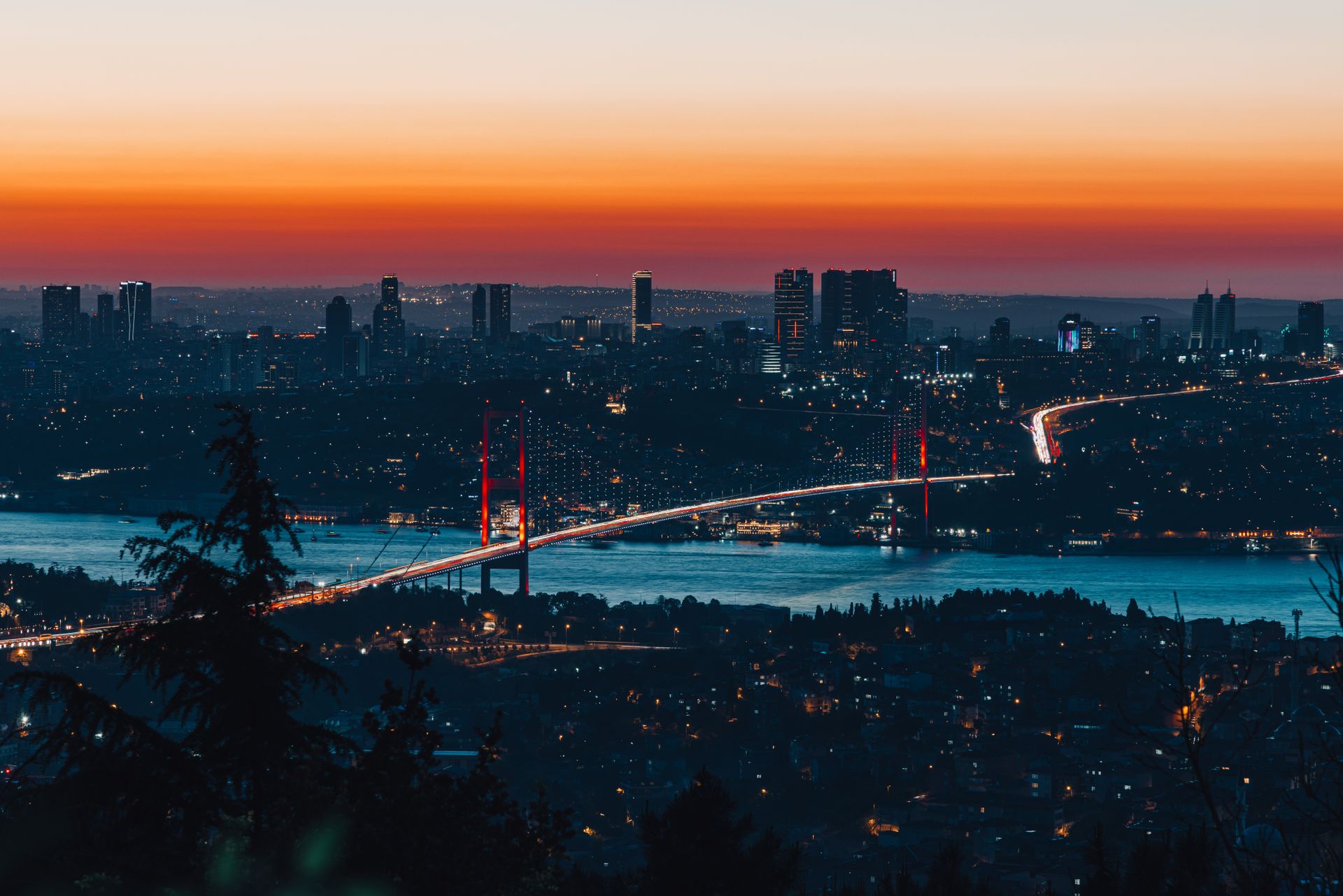 Modern Istanbul cityscape at dusk